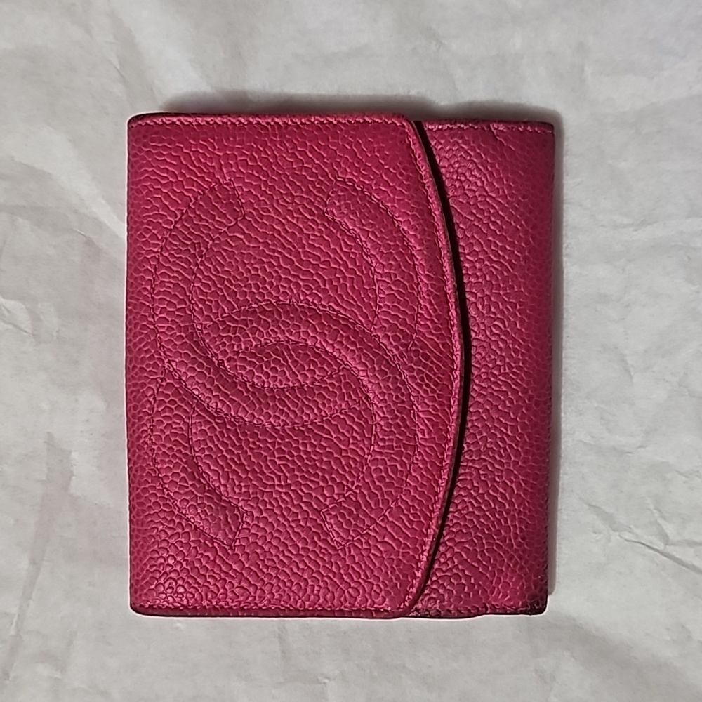 Chanel Pink Caviar Leather Wallet - Picture 1 of 12
